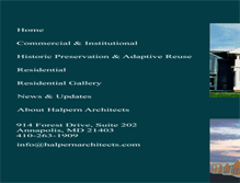 Tablet Screenshot of halpernarchitects.com